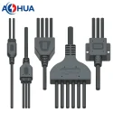 AHUA factory customize design waterproof male female Y connector for led lighting