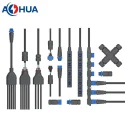 AHUA garden lighting cable solution design male female waterproof Y/T/F type connector