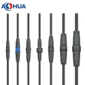 AHUA high quality nylon mold male female waterproof cable connector with certificate