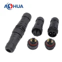 M25 2 PIN power 25A male female waterproof assembly screw type connector for feeding system