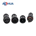 Multi Pole Lamp Plastic M20 4 PIN Male And Female Waterproof Connector