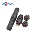 IP67 electrical 6pin M20 4A 0.5mm wire pin male female waterproof plug connector for outdoor