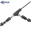 25A power M25 T type quick push wire assembly waterproof cable connector