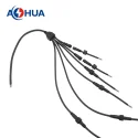 AHUA Customized LED Light YP06-M14 1 To 6 Y Connector Cable 2 PIN Connector