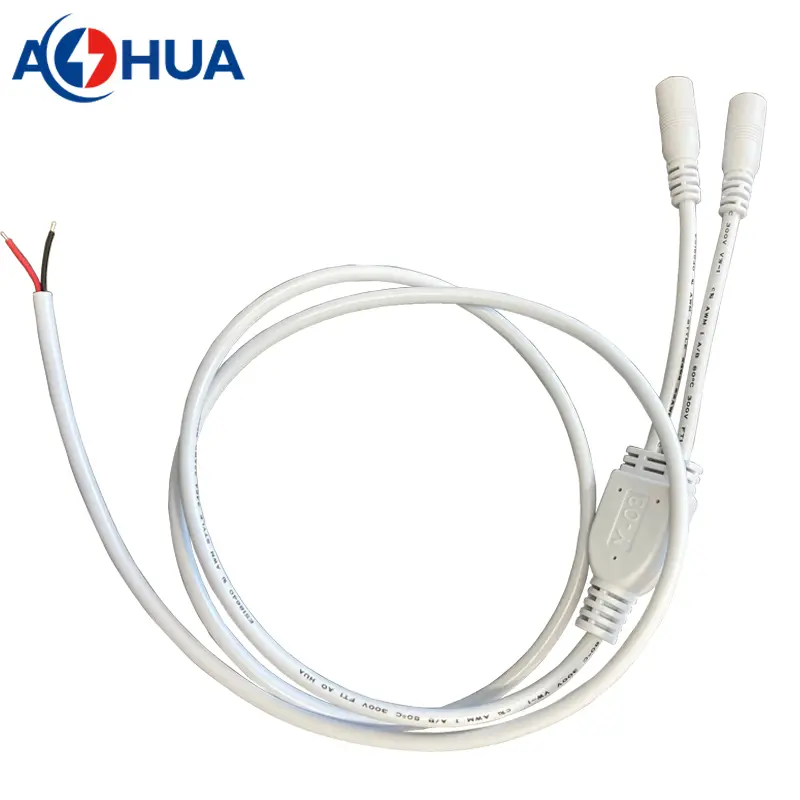 AHUA 5.5*2.1 5.5*2.5mm DC adapter male female quick connecte power connector splitter