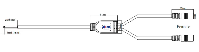 AHUA M11 DC Connector Splitter