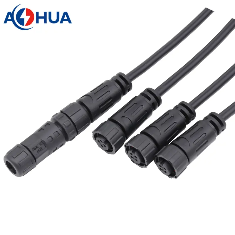 AHUA-M12-waterproof-cable-connector