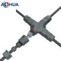 AHUA electrical wire M20 X type 2 pin IP67 waterproof power connector