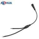 M6 M8 M10 M11 M12 wire waterproof connectors solution customized 2 pin 1 to 2 Y type cables