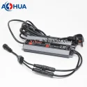 UK Plug Combined with Driver Power Solution-Multi-wires Waterproof Male Female Cable Connectors