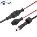 AOHUA 18 20 22 24 AWG 5A 12V 24V 60V M12 panel mount type male female waterproof IP65 dc cable harness