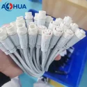 Customize color on waterproof cable wire connector with different material