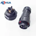 15A 1.5 1.0 mm Power Wire M20 3 Pin Panel Mount Screw Version Cable Connector Waterproof IP67 IP68