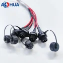 Power Signal Control Box 2 PIN Panel Mount Waterproof Male Female Electrical Wire Connectors