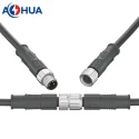 Automation Sensor Wire Male Female IP65 Waterproof 4 PIN M8 Connector With 22AWG/24AWG