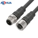 Equipment Power Waterproof IP65 Male Female 18AWG 2 Pin Wire Cable Electric Connector