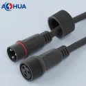 M23 3 PIN Electrical System Power Wire Connection Waterproof Connector And Cables