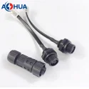 Cable Wire Processing IP67 M12 Panel Mount Male Female Waterproof Connector 4pin