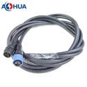Outdoor Indoor Self Locking K20 Male Female IP67 3pin Power Cable Waterproof Connector
