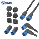 Customized Solar Panel Power Control System Male Female IP67 Connector Waterproof Plugs 2pin Wire Solution