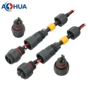 Outdoor IP67 LED Power Signal Male Female Assembly M16 Waterproof Connector From AOHUA Manufacturer