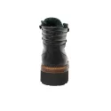 Wholesale women fashionable bootie shoe in black genuine leather