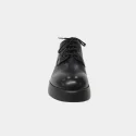 Genuine leather height 6cm women fashionable round toe dress shoe
