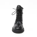 Wholesale height 16cm black genuine leather women fashionable dress boots shoe