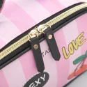 Leather Love Heart Portable Women Cosmetic Bag Multifunction Travel Storage Organize Portable Handbag Zipper Makeup Case4