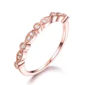 Solid 925 Sterling Silver Rings For Women Stacked Wedding Engagement Ring Korea Fashion Silver 925 (7)