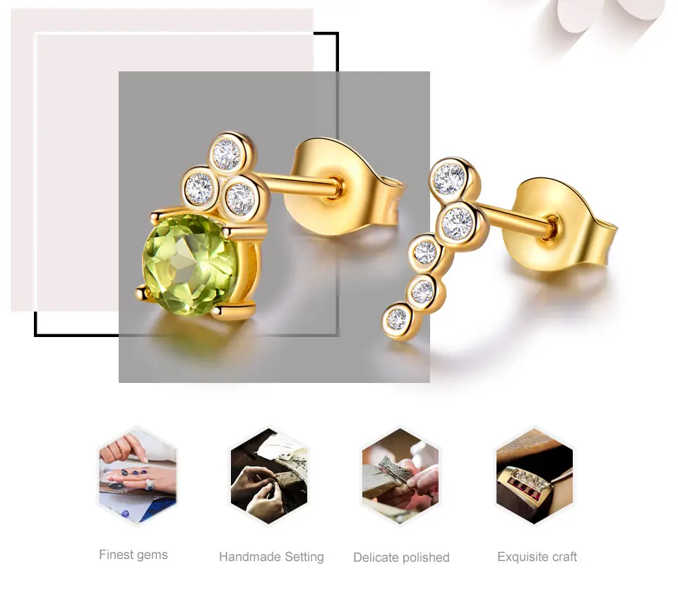 Real-Natural-Peridot-925-Sterling-Silver-Stud-Earrings-For-Women-Ladys-Party-Jewelry-Asymmetrical-Earrings (8)