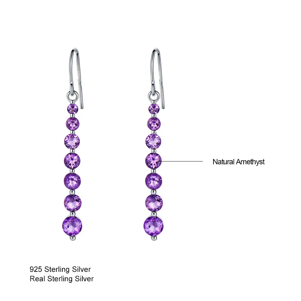 Natural-Amethyst-Purple-Gemstone-Earrings-For-Women-925-Sterling-Silver-Drop-Earrings-Round-Brand-Fine (12)