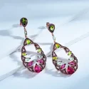 Vacation Style Dorp Earrings 925 Sterling Silver Dangle Earrings For Women Birthday Trendy Fine Jewelry (3)