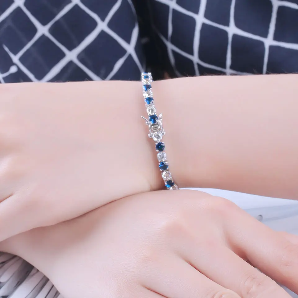 Luxury-Created-Nano-Blue-Sapphire-Bracelet-For-Women-925-Sterling-Silver-Jewelry-Romantic-Classic-Wedding (5)