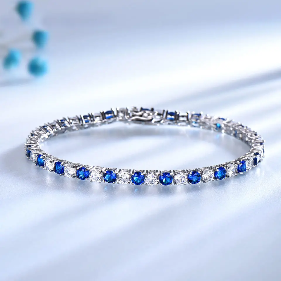 Luxury-Created-Nano-Blue-Sapphire-Bracelet-For-Women-925-Sterling-Silver-Jewelry-Romantic-Classic-Wedding (9)