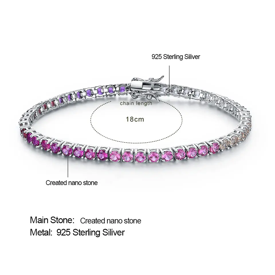 Rich-Color-Created-Nano-Rainbow-Gemstone-Bracelet-For-Women-925-Sterling-Silver-Jewelry-Romantic-Wedding (12)