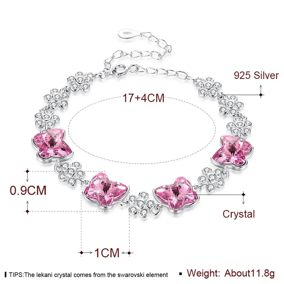 Real-925-Silver-Flower-Butterfly-Crystal-Bracelets-Romantic-Fine-Jewelry-For-Women-Festival-Party-Wedding (4)
