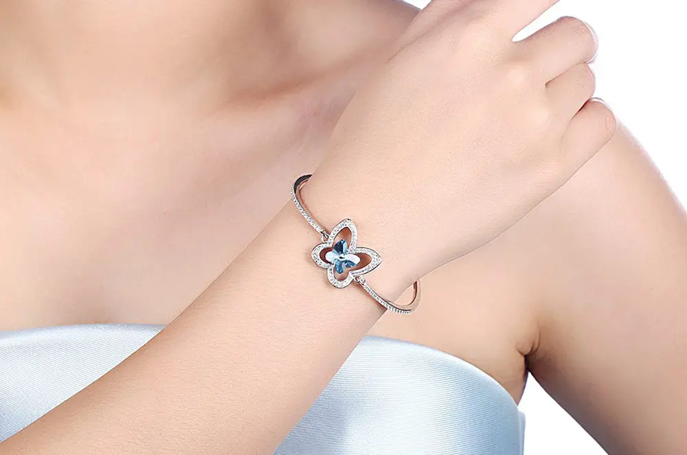 Crystal-Real-925-Silver-Bracelet-Butterfly-Pink-Blue-Bracelets-Romantic-Jewelry-For-Women-Girls-Festival (14)