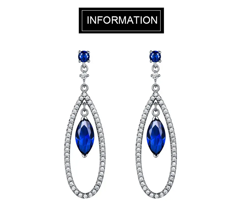 925-Sterling-Silver-Jewelry-Sets-Elegant-Blue-Sapphire-Pendant-Necklace-Drop-Earrings-For-Women-Wedding (7)