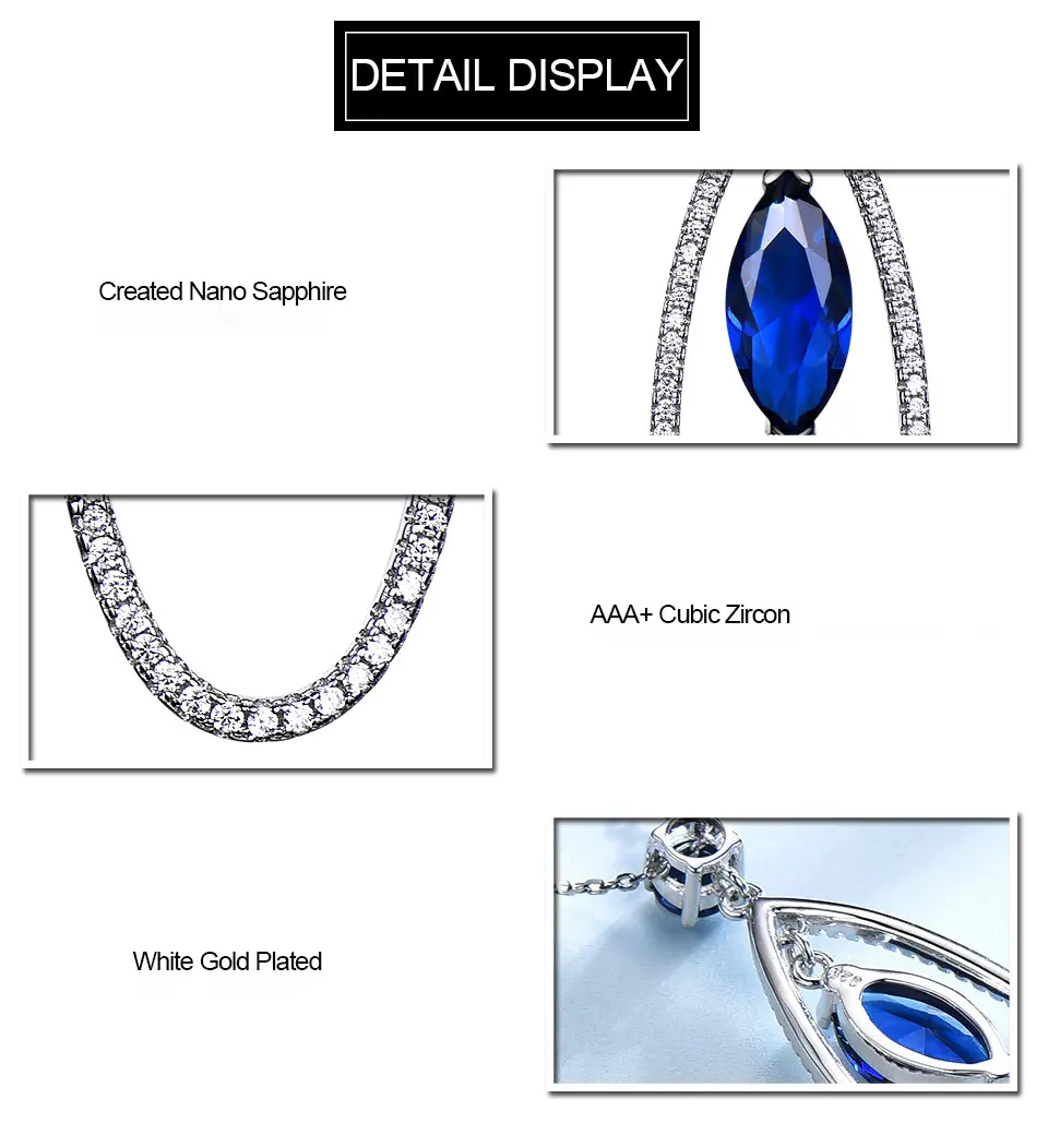 925-Sterling-Silver-Jewelry-Sets-Elegant-Blue-Sapphire-Pendant-Necklace-Drop-Earrings-For-Women-Wedding (11)