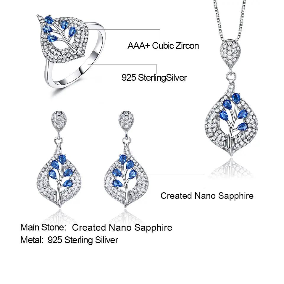 925-Sterling-Silver-Earrings-Rings-Necklaces-Water-Drop-Blue-Sapphir-Gemstone-Jewelry-Set-For-Women (5)