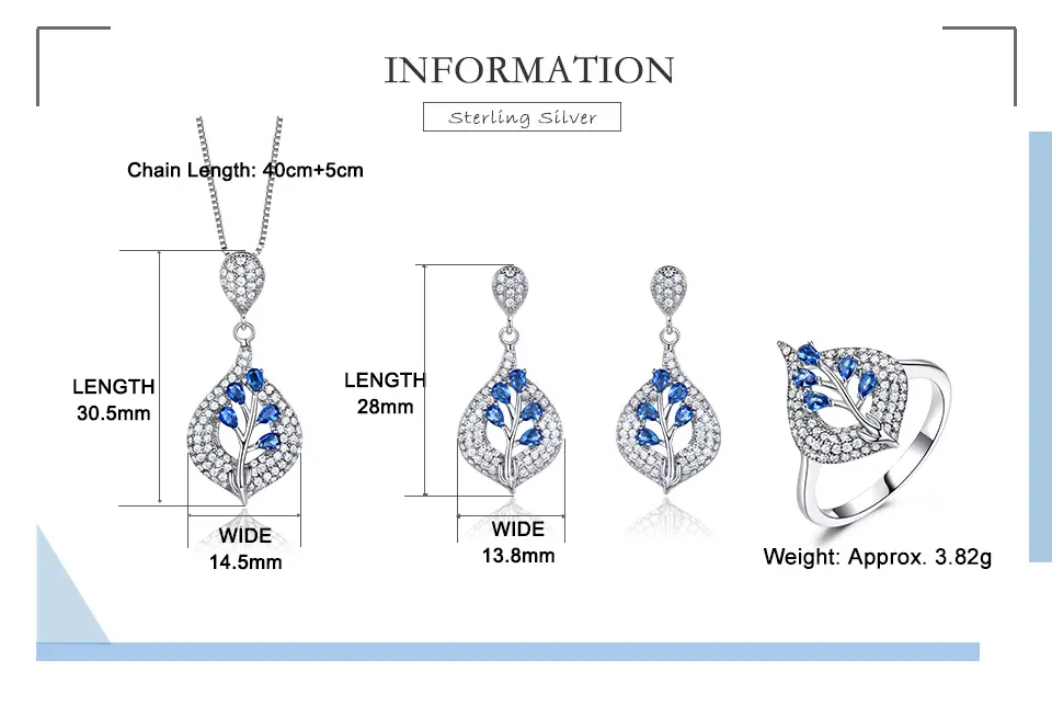 925-Sterling-Silver-Earrings-Rings-Necklaces-Water-Drop-Blue-Sapphir-Gemstone-Jewelry-Set-For-Women (10)