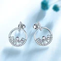Trendy Letter Jewelry 925 Sterling Silver Bracelet Chain Earrings Rings For Women Mother s Day (5)