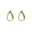 Fashion Simple Elegant Dangle Matt Gold Color Hanging Drop Earrings For Women