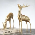 Luxurious Creative Home Decoration Pure Brass Europe Style Fortune The deer Wine furnishing Articles Living Room Display