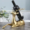 Luxurious Creative Home Decoration Pure Brass Europe Style Fortune The deer Wine Sample Room furnishing Articles Display