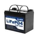 AGA 12V 30Ah LiFepo4 battery for solar led lightings, Power Wheelchairs