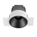 Reccessed commercial LED light Round adjustable trimless type, small size with anti-glare for HOTEL lights (EVO DLRS85ITL 10W)