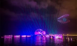 666 drones light show at the 40th anniversary of the founding of Zhuhai city!