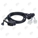OBD Male to M12-4Pin+16Pin+12Pin Cable